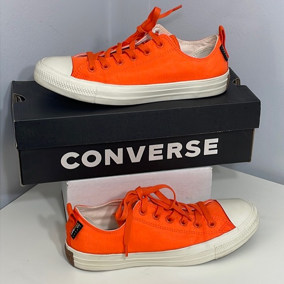 EUC Converse CTAS Sneakers in Ox Bold Mandarin Cordura Nylon Size 9.5 USW - Picture 2 of 14